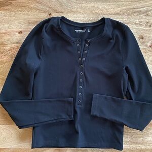Abercrombie & Fitch Black Long Sleeve Tee